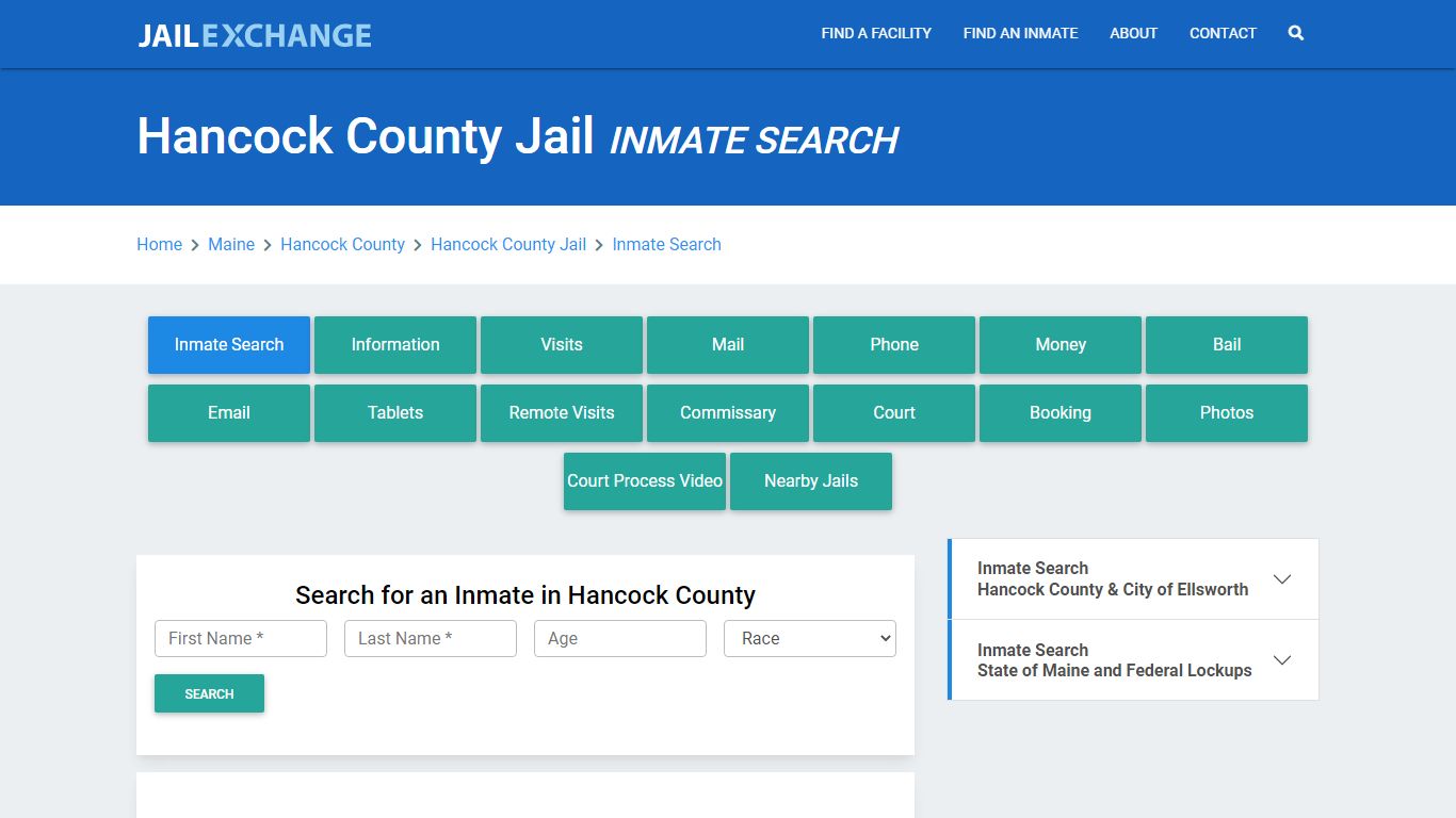 Hancock County Jail, ME Inmate Search: Roster & Mugshots